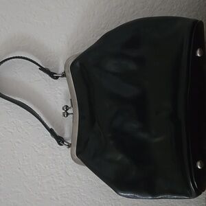 Patricia Nash Black Leather Handbag